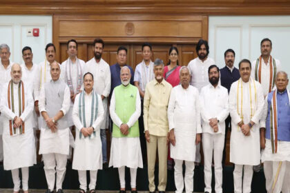 NDA संसदीय दल, संसद भवन, बैठक शुरू, दावा पेश, राष्ट्रपति भवन, पीएम मोदी, नीतीश, चंद्रबाबू नायडू