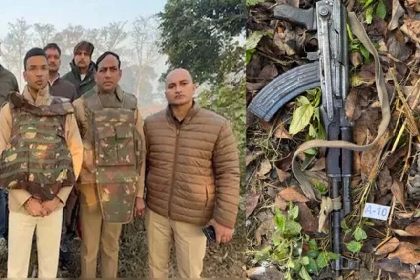 मुठभेड़, आतंकी, खालीस्तानी, 3 ढेर, पीलीभीत, 2 AK-47, बरामद