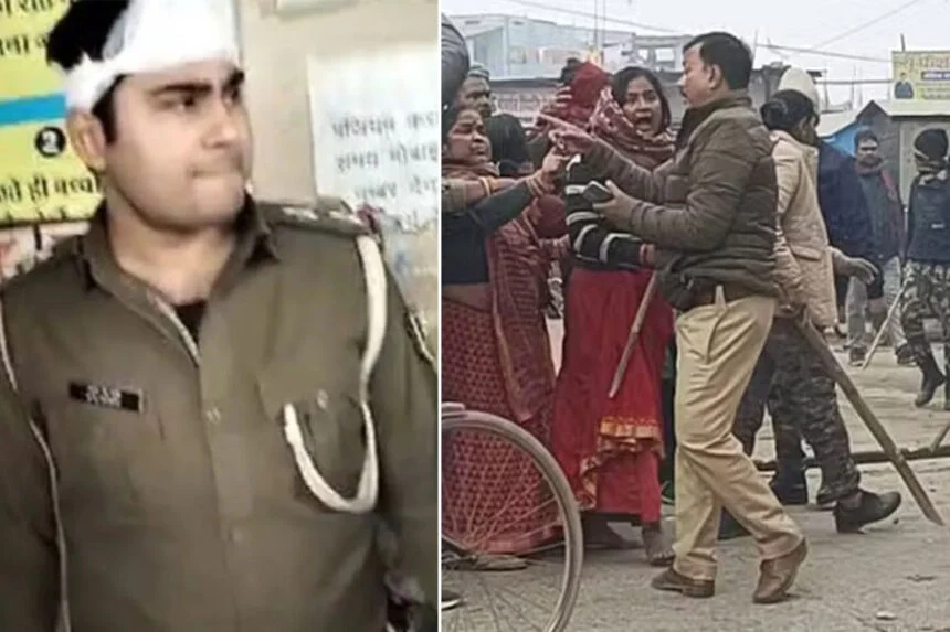 पुलिस टीम, हमला, दो दारोगा, सिर फटा, दरभंगा, सिपाही, हालत गंभीर