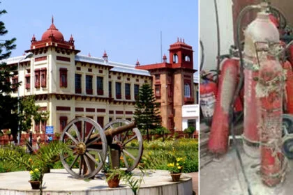 पटना संग्रहालय, धमाका, फटा सिलेंडर, 100 साल, इमारत, दीवार में दरार