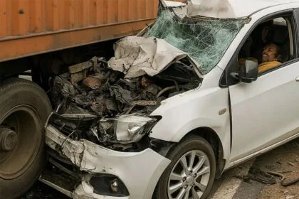 JDU नेता, जिला उपाध्यक्ष, सड़क दुर्घटना, मौत, रजरप्पा