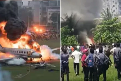 स्कूल, ढाका, फाइटर प्लेन, दुर्घटनाग्रस्त, कई बच्चे, मरे