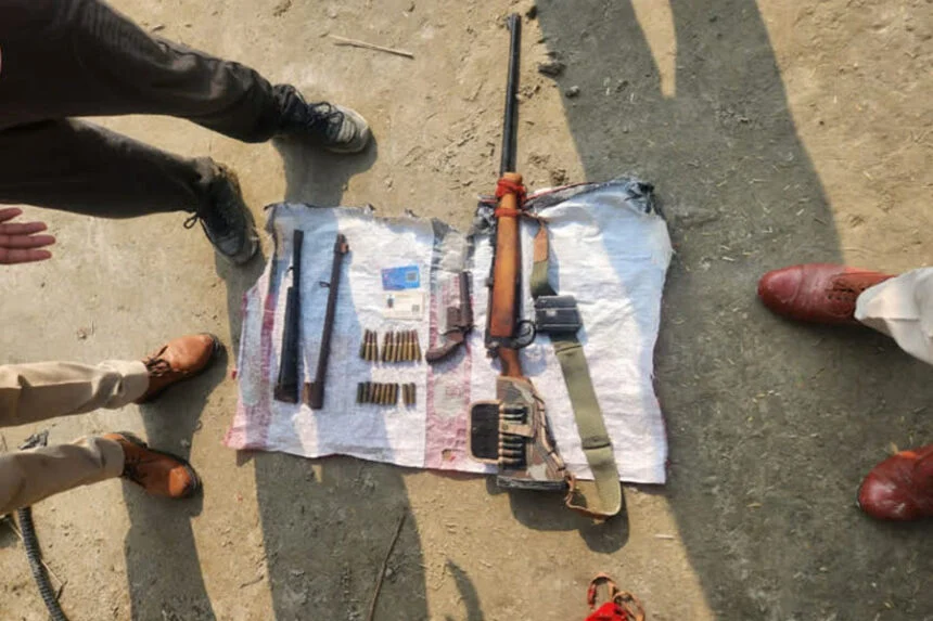 विधायक, भांजा, ऑटोमेटिक रायफल, बरामद, JDU, फायरिंग, फरार, बेलदौर, खगड़िया