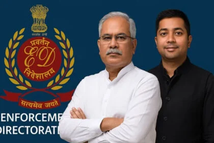 पूर्व CM, भूपेश बघेल, बेटा, गिरफ्तार, छत्तीसगढ़, ED छापेमारी