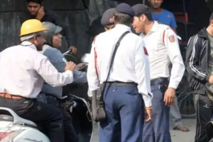 बाइक, झारखंड, चलान, औरंगाबाद, ट्रैफिक जांच