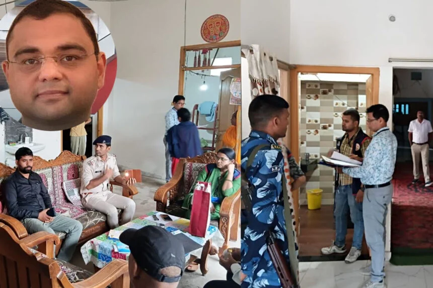 छापेमारी, EOU, सिवान, नगर परिषद, कार्यपालक अधिकारी, 3 ठिकाने, पटना, लखनऊ