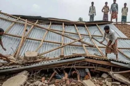 छत, ढही, दानापुर, इंदिरा आवास, 5 मरे