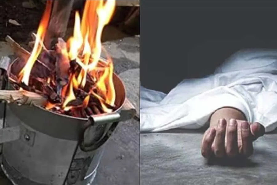 अंगीठी, 4 मरे, छपरा, दम घुटा, जहरीला, धुआं