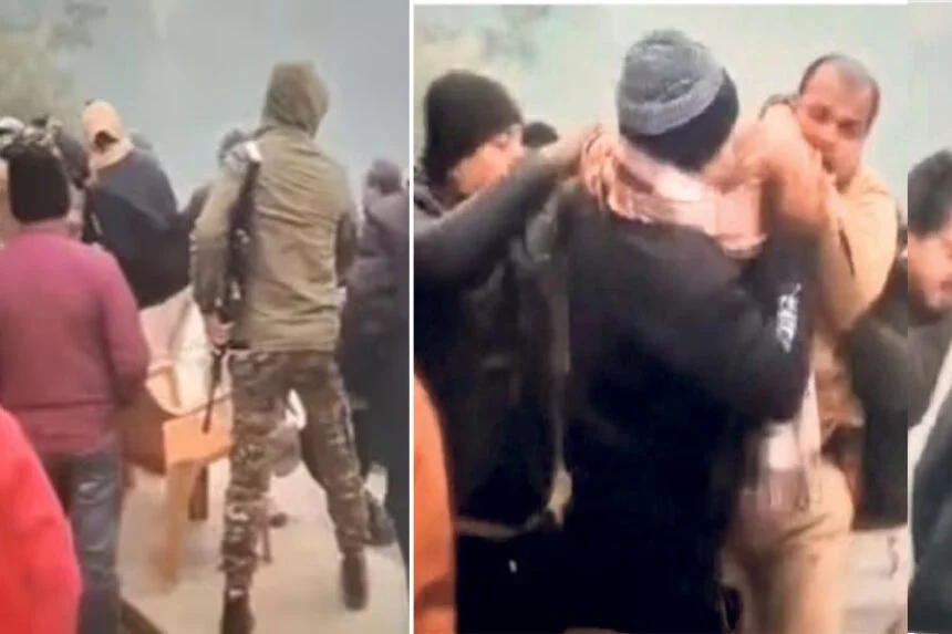 दारोगा, दौड़ाकर, पीटा, सरपंच, मुजफ्फरपुर, कटरा, मछली, विवाद, वीडियो, वायरल