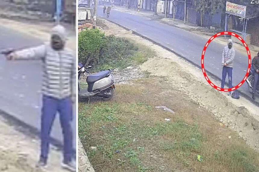 फायरिंग, मुजफ्फरपुर, भूमि विवाद, बाइक, पिस्टल, धांय-धांय, वीडियो, वायरल