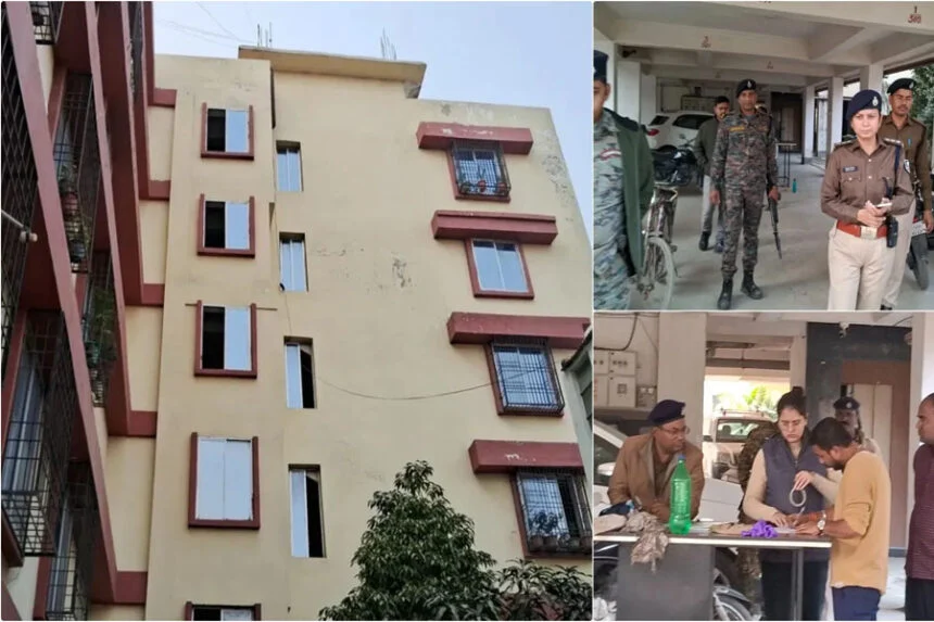 अपार्टमेंट, 5वीं मंजिल, DySP, लिफ्ट, नौकरानी, गिरी, मौत, हड़कंप