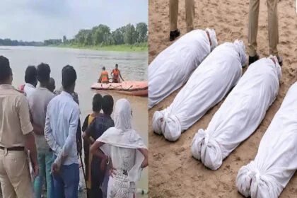 4 शव, नदी, मुजफ्फरपुर, बूढ़ी गंडक, एक परिवार,सनसनी