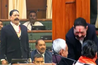 अनंत सिंह, छुए पैर, नीतीश, शपथ, विधानसभा