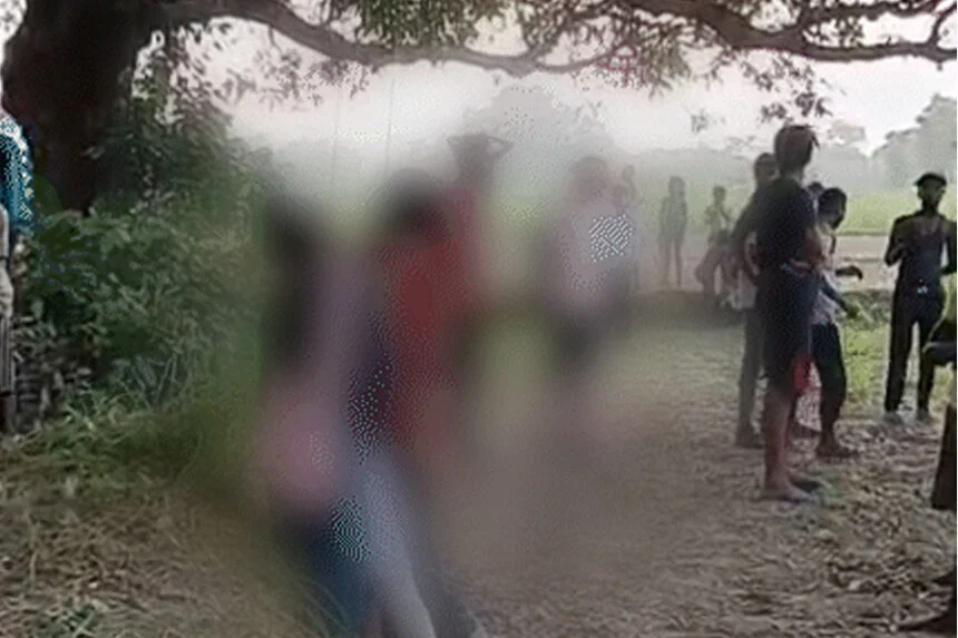 किशोरी, बेतिया, फांसी, प्रेमी जोड़ा, तालीबानी, बर्बरता, वीडियो, वायरल, ग्रामीण