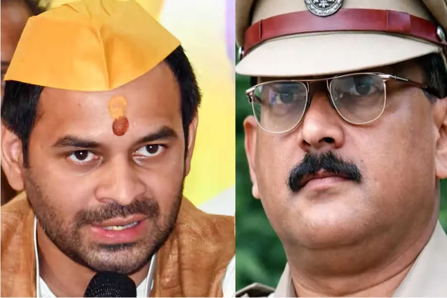 तेज प्रताप, अमिताभ दास, अलर-बलर, पूर्व IPS, गिरफ्तारी