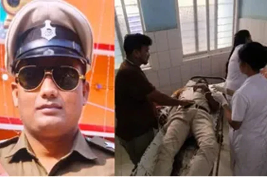 दारोगा, मौत, बाइक, ट्रक, अरवल, टक्कर