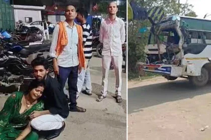 तिलक, 5 मरे, दिनारा, आरा-मोहनिया, NH, ट्रक, रौंदा, 10 नाजुक