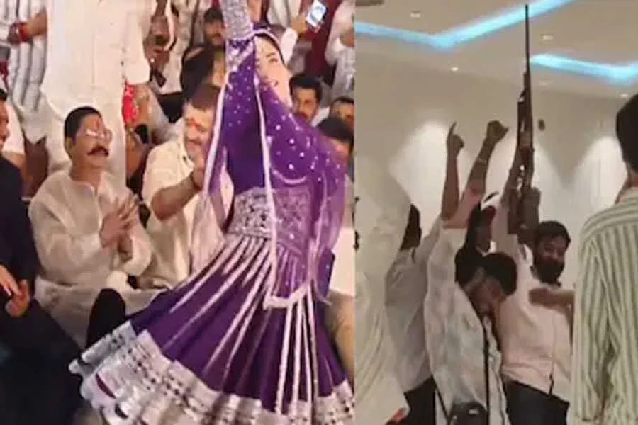 मुजरा, अनंत सिंह, JDU, विधायक, वीडियो, वायरल, समर्थक, हथियार, लहराए