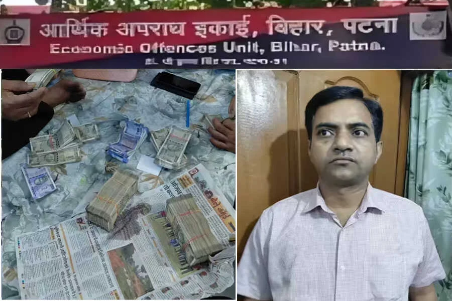 EOU, रेड, इंजीनियर, जमुई, झाझा, पटना, 40 लाख, बरामद