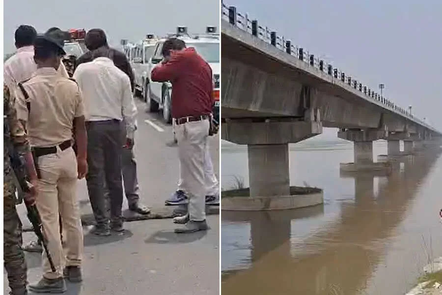 दरार, महासेतु, बेतिया, गोपालगंज, गैप, 7-9 इंच, परिचालन रोका