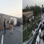 बस, सिवान, बिहार, एक्सप्रेस-वे, पलटी, दिल्ली, UP, दरोगा, कैदी, 6 मरे