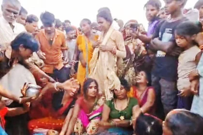 5 बच्चे, मौत, डूबे, मधुबनी, पानी, गड्ढा, भाई-बहन
