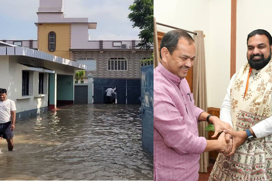 मंत्री, घर, डूबा, गंगा, बाढ़, बुलो मंडल, नवगछिया, तटबंध, टूटा