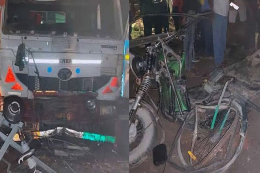 दुर्घटना, हाइवा, टोटो, 4 मरे, छपरा-मुजफ्फरपुर, NH