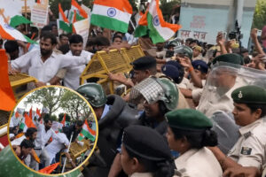 पटना, छात्र, प्रदर्शन, लोकभवन मार्च, पीएचडी अभ्यर्थी, पुलिस, झड़प