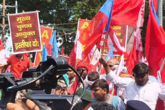 जन आक्रोश, मार्च, CEC, इस्तीफा, पटना हंगामा, पुलिस, धक्कामुक्की