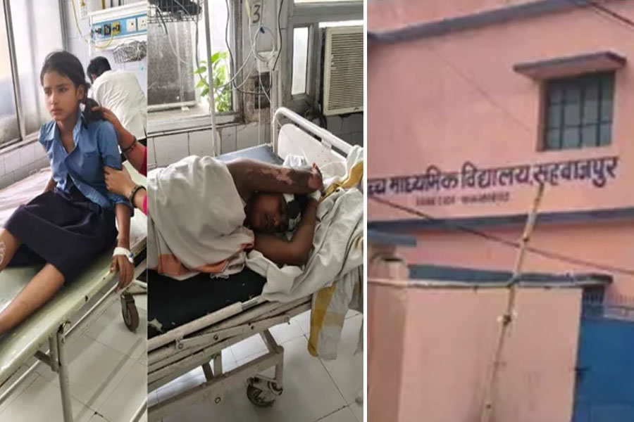 करंट, हाईटेंशन, स्कूल, 11 हजार वोल्ट, सरकारी, छत, 3 छात्राएं, झुलसी