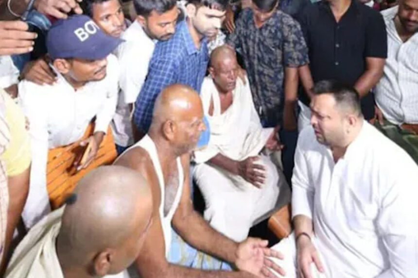 राघोपुर, तेजस्वी, नाव हादसा, बौखलाए, लोग, इस्तीफा दो